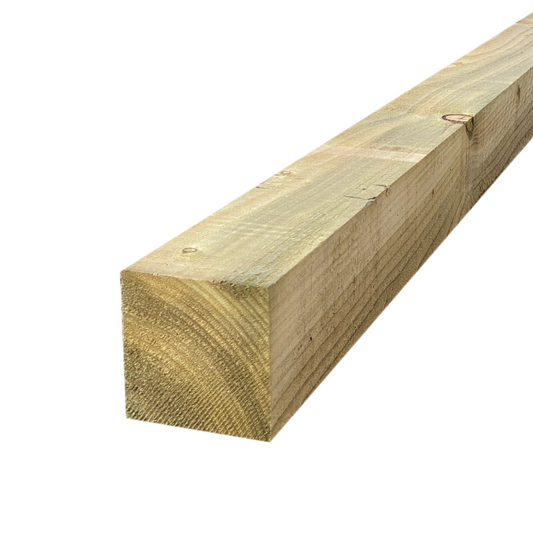 Square Fence Post 100mm x 100mm UC4 Green Treated